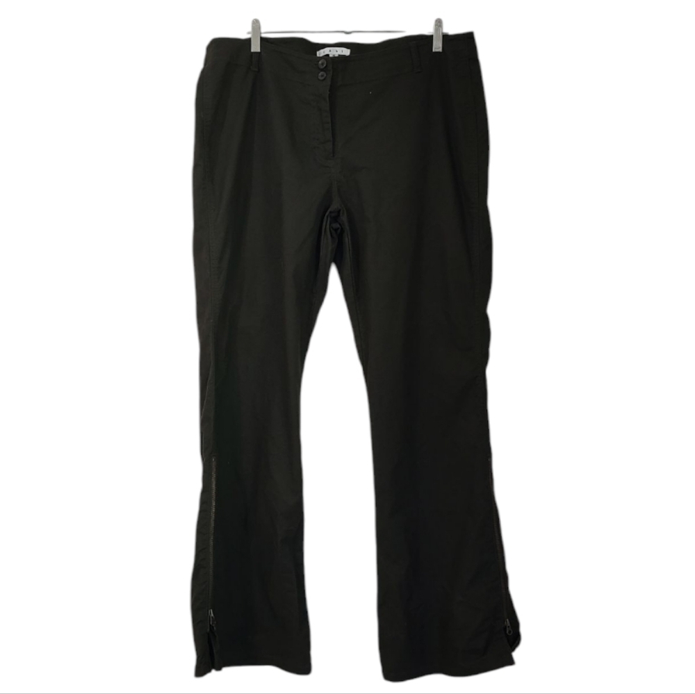 Cabi Brown Boot Cut Zip Ankle Pants Size 16